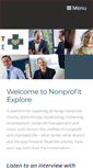 Mobile Screenshot of nonprofitexplore.com