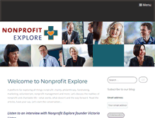 Tablet Screenshot of nonprofitexplore.com